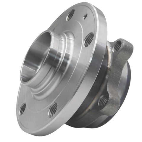 Front Wheel Bearing Hub Assembly Fits Audi A3 Quattro TT Q3 And VW Group Cars 5 Lug With ABS, metal construction, side view