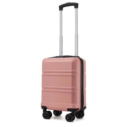 Underseat Carry On Luggage That Fits In Most Airline Seats And Overhead Bins, 15 Inch Anti Scratch PC ABS Hardshell With Smooth Spinner Wheels