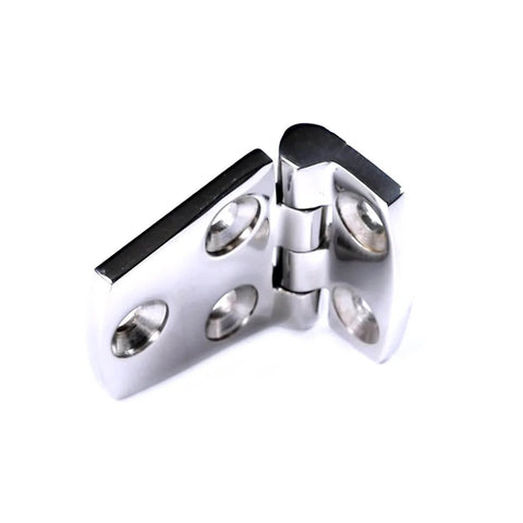 Heavy Duty Marine Flush Hatch Hinge Pair With Fasteners Built From 316 Stainless Steel Shortside Hinges for boat compartments and doors