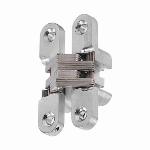 180 Degree Zinc Alloy Hidden Folding Door Cross Hinges For Cabinets And Sliding Doors, 60.4mm, 43.7mm, And 94mm, Rustproof Heavy Duty