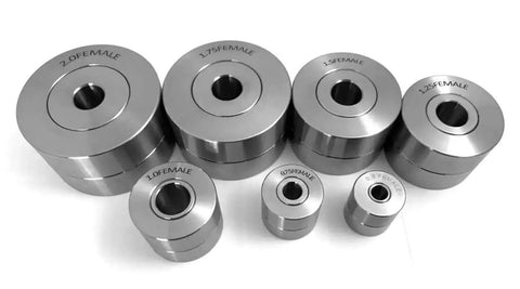 7 Piece Dimple Die Set For Auto Body Panels Includes 1/2 Inch, 3/4 Inch, 1 Inch, 1 1/4 Inch, 1 1/2 Inch, 1 3/4 Inch And 2 Inch Dies CNC Machined
