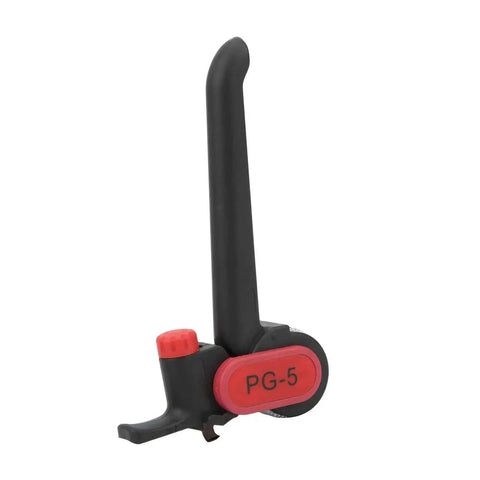 RouPG-5 Manual Cable Stripper with replaceable blades, black and red, for round cables 25mm diameter or more, side view.