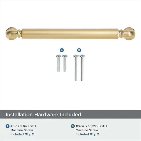10 Pack Champagne Bronze Finish Heavy Duty Solid Zinc Alloy Cabinet Pull with screws, ideal for kitchen cabinets and dressers.