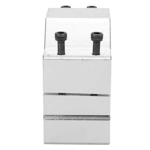 Front view of 80mm Spindle Mount Bracket For CNC Machines And Spindle Motors Durable 80mm Motor Mount Base With Electroplated Finish CNC Clamp Shaft Holder