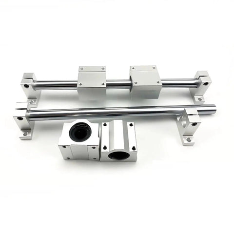 2Pcs SCS10UU Aluminum Linear Bearing Box Bushing 35mm Long Roller Slide Block For CNC And 3D Printer Upgrades, aluminum alloy