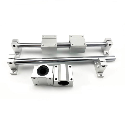 2Pcs SCS30UU Aluminum Linear Motion Ball Bearing Box Bushing 72mm Long Linear Roller Bearing Slide Block for CNC and 3D Printer Projects
