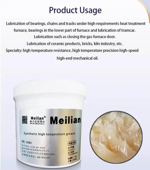 Synthetic High Temperature Grease For Baking Equipment Chains High Temperature Resistant Lithium Base Lubricant Yellow 15L jar