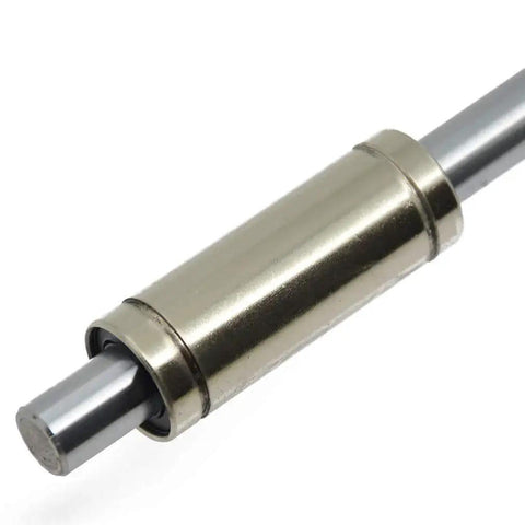Nickel Plated Linear Ball Bearing Set 12mm X 21mm X 57mm For 12mm Linear Motion Shafts High Precision Low Friction Fit Ideal For 3D Printers