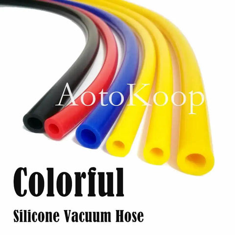 Colorful silicone vacuum hoses in various colors including red, blue, and yellow, showcasing flexible and durable design.