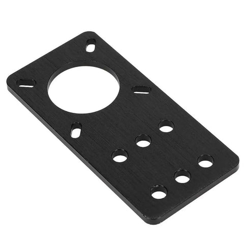 Black Anodized Aluminum NEMA 17 Stepper Motor Mount Plate For 3D Printers And V Slot Linear Rails With Adjustable Tension