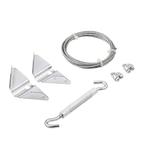 Anti Sag Gate Kit For Exterior Use With WeatherGuard Protection Zinc Plated Heavy Gauge Cold Rolled Steel Includes Top And Bottom Corner Braces And Mounting Hardware Keeps Gates Aligned With Up To Seven And A Half Feet Diagonal Bracing