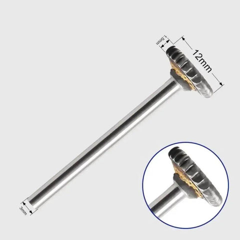 6mm Solid Carbide End Mill Milling Cutter with 6mm Shank Tungsten Steel Rotary Grinding Head, side view
