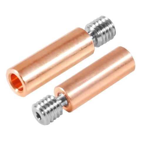 Pair of All Metal Bimetal Heatbreak Copper Titanium TC4 Throat for Creality CR 10 Hotend