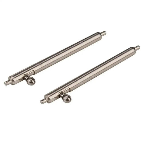 Close-up view of 22mm Quick Release Spring Bar Pins 1.5mm Thick Stainless Steel 8 Pack With Spring Bar Tool For Gear S3 Galaxy Watch 46mm And Watch 3 45mm Lugs, Fits Most 22mm Bands, Easy Quick Change, Durable Repair Kit For Gear Heads