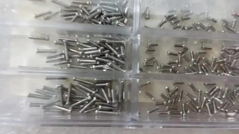 500Pcs Stainless Steel 10 Kinds Small Screws Nuts Assortment Kit For Miniature Projects Watches And Glass Fixtures