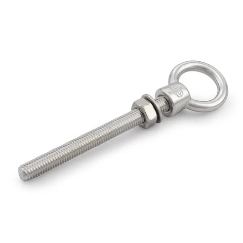Heavy Duty Eye Bolt Set Of 4 Beefy 316 Stainless Steel Shoulder Eyebolts With Nut And Washer, Marine Grade Threaded Eyebolts