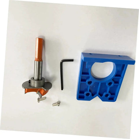 Hinge Boring Hole Drill Bit Positioner For Precise Woodworking And Furniture Cabinet Hinges Grab And Go Easy To Use Portable