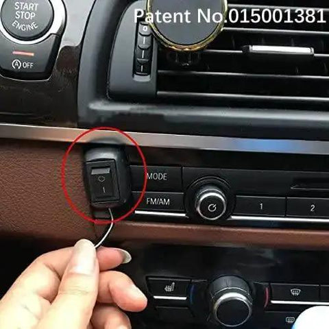 Water Drop Paste Type Button Switch SPST 12V-230V 10A Off On Control for Fog Driving Lights and LED Light Bar in car dashboard