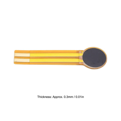 FLEXMAN 2 pcs thin-film pressure sensor on orange flexible substrate with circular black sensing pad