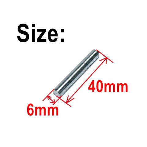35 Pieces 6mm By 40mm Dowel Pins Set In Stainless Steel 304 For Shelves, Bunk Beds And Wood Projects, M6 Round Pegs