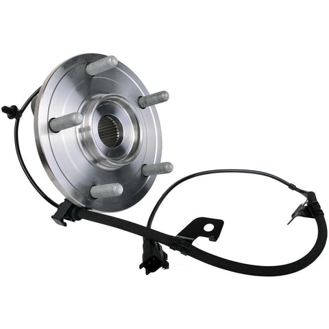 Rear Right Wheel Bearing And Hub Assembly For Ram ProMaster 3500 2014 Direct Fit Replacement Fits Ram ProMaster 1500 2014 And Ram ProMaster 2500 2014 Drop In Ready To Install, shown in side view with attached cables.