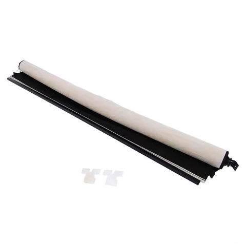 Beige Sunshade for 2010 to 2016 SRX V6 Sunroof Cover Top Window Roof Shade unfolded, showing material and installation clips.