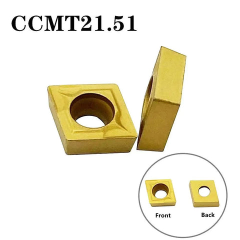 Carbide Turning Inserts Set For Lathe Multi Layer Coated CCMT DCMT 21.51 060204 21.51 070204 3 By 32Nd Inch Thick product image