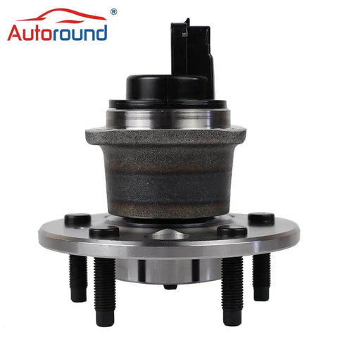 Front view of Pair Rear Wheel Hub & Bearing Assembly 512003 for Buick LeSabre Cadillac DeVille with 5-lug ABS flange