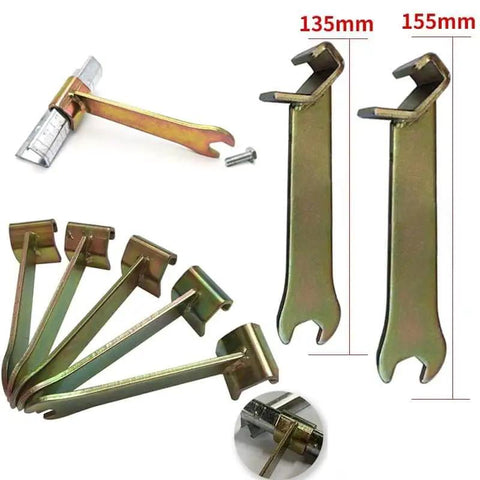 2 Pack Cleat Lever Lock Tools For HVAC Ductwork Clip 2in1 Heavy Duty Clamp Wrench Hook For Air Ducts, 135mm and 155mm
