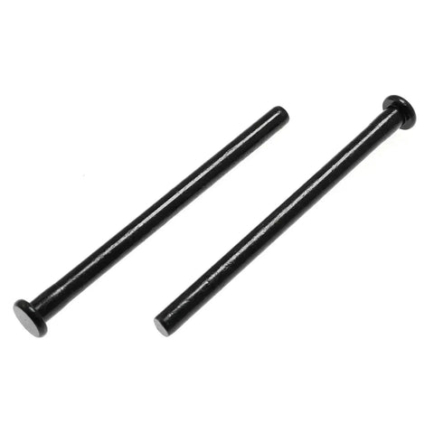 Two black 4 Pack 3.5 Inch Stainless Steel Door Hinge Pins For Interior Replacement Black on white background