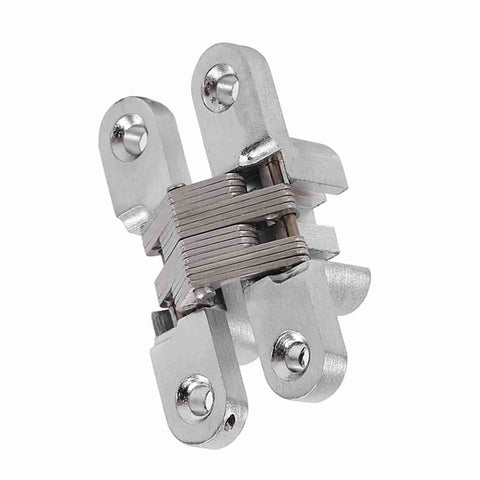 180 Degree Zinc Alloy Hidden Folding Door Cross Hinges For Cabinets And Sliding Doors, 60.4mm, 43.7mm, And 94mm, Rustproof Heavy Duty