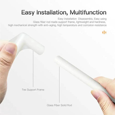 Hands holding components of Ender Series 3D Printer Enclosure Fireproof and Dustproof for quick install, easy setup.