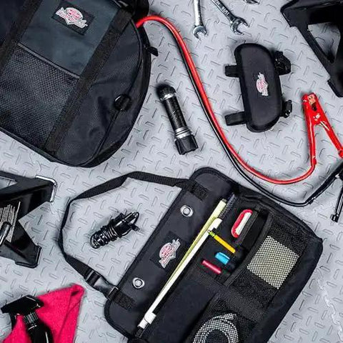 Auto Boss Cable Bag for Jumper Cables and Cords with 600 Denier Ripstop Water Resistant Fabric and Handy Carry Handles, Car Organizer
