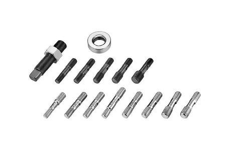 Universal Harmonic Balancer Pulley Installer And Puller Set With Thirteen Adapters DIY Friendly Heavy Duty Seven Eighths Inch Screw