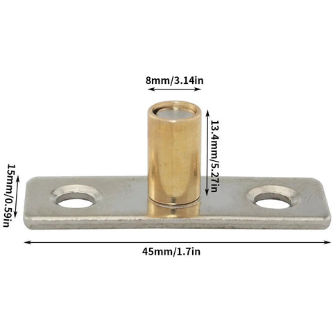 Fixed Anti Swing Guide C11 Model Stainless Steel Guide Rail for Sliding Doors with 8mm Shaft Diameter and 4 Screws Included