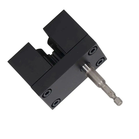 Power Packed Duct Crimping Tool Drill Powered High Speed Steel Metal Duct Swaging Tool with hex shank side view