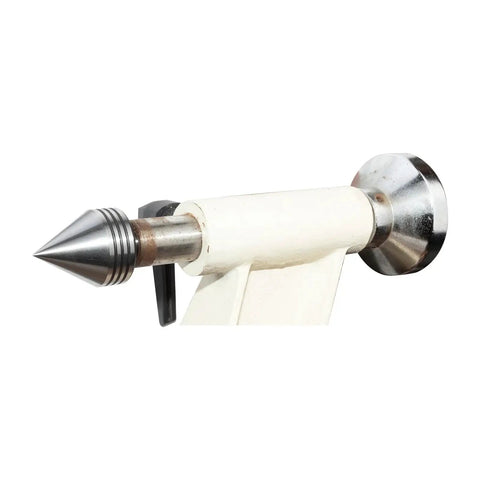 Heavy Duty MT2 Live Tailstock Center For Wood Lathe With One And Three Quarters Inch Diameter 60 Degree Point HRC Fifty Two Hardness Precision Ball Bearing Silvery Finish For Accurate Wood Turning