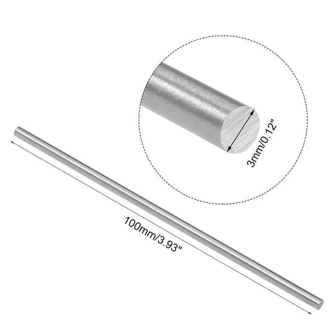10 Pack 3mm By 100mm High Speed Steel Round Rods For Lathe Bar Stock Machining Drill Milling Boring And DIY Craft Projects Durable HSS Tooling With Hardness HRC 61 63 For Precision Shafts And Gears Uxcell