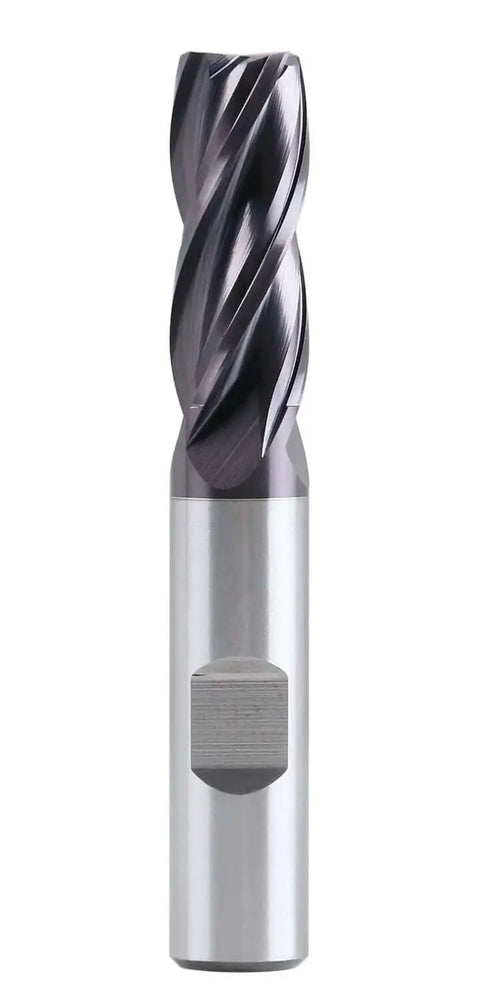 M42 8 Percent Cobalt TiAlN Finishing End Mill For CNC Center Cutting With Half Inch Shank And Half Inch Cutting Diameter Product Image