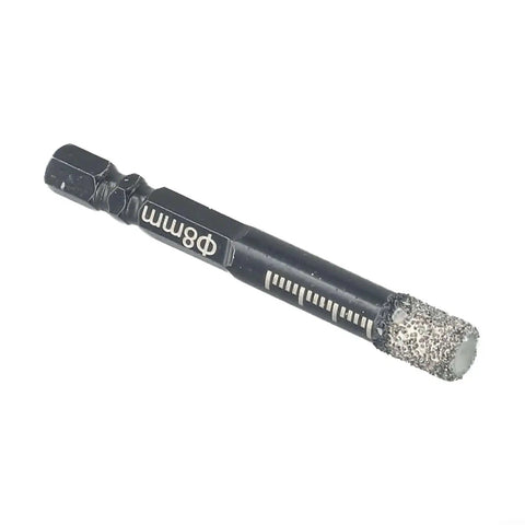 Diamond Dry Drill Bit Set For Marble Ceramic Tile Glass Granite And Concrete With Internal Cooling Wax, close-up view