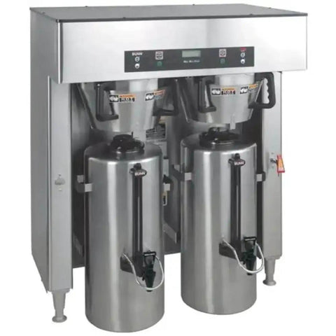 Titan Dual Brewer Coffee Maker With Stainless Steel Construction Delivers 34.3 Gallons Per Hour for busy coffee shops, front view
