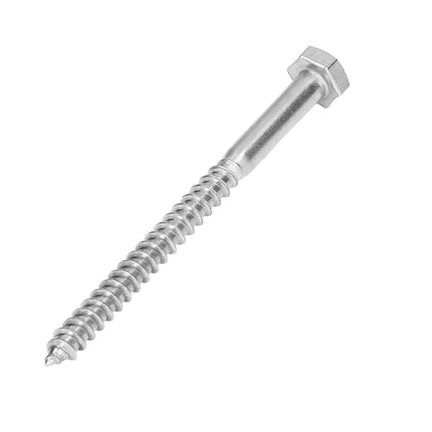 Heavy Duty 304 Stainless Steel Half Thread Hex Lag Screws Self Tapping Wood Screws For Carpentry And Wooden Structures In A2 70 Material Includes Multiple Sizes M6x80mm