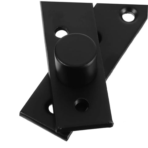 360 Degree Pivot Hidden Door Hinge For Commercial Doors Concealed Pivot Hardware For Bookcases And Cabinets Stainless Steel Dual Hinges with black finish