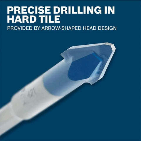 Close-up of Porcelain Tile Drill Bit Set 5 Piece For Ceramic Marble And Granite Tiles With Carbide Tips Optimized For Hard Materials