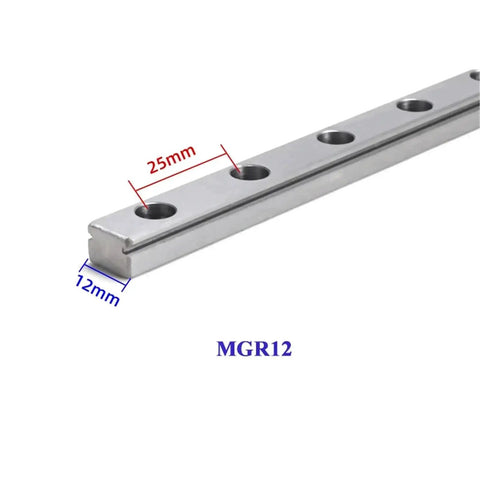 Pro Grade Precision Linear Rail Guide MGN12 For Ultra Smooth Motion Miniature Linear Guide Rail 450mm To 1000mm Lengths One Piece Rail
