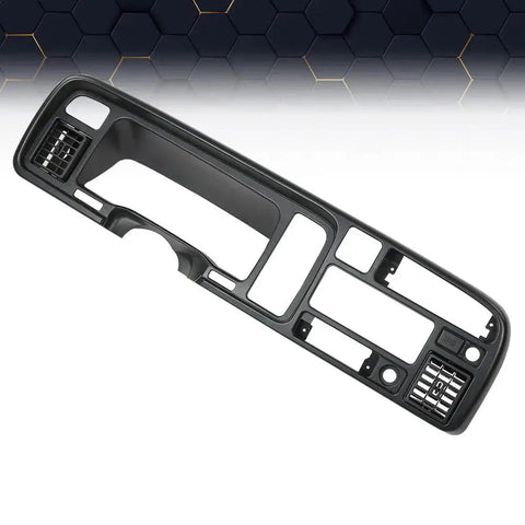 Front view of Dodge Ram 1994 1997 Radio Trim Panel Surround Dash Bezel Black