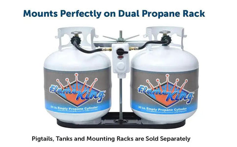 Two Stage Auto Changeover Propane Gas Regulator For RVs Vans And Trailers With Seamless Tank Switch UL Listed ACR 2A By Flame King
