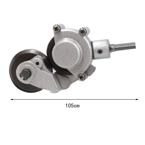 Electric Drill Plate Cutter And Double Headed Shear Drill Attachment for Metal Nibbling, 105 mm length, shown close-up.