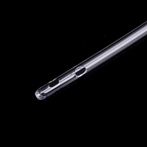 Clear plastic syringe tubing with side holes, 13-inch length, for enema, hydroponics, and lab use