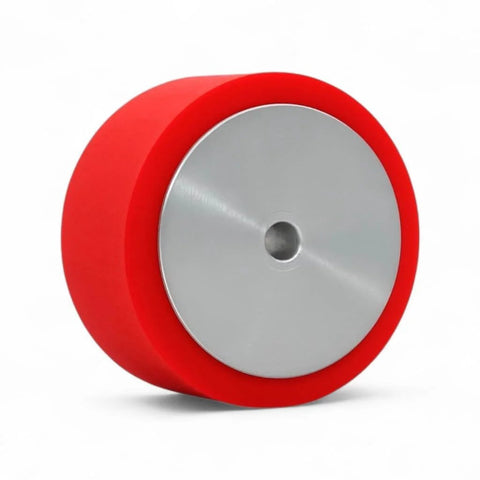 2pcs 51mm Robot Wheels Pair with high grip polyurethane traction tires Shore 30A CNC aluminum hubs 6mm bore lightweight design